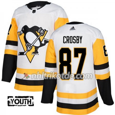 Pittsburgh Penguins Trikot Sidney Crosby 87 Adidas 2017-2018 Weiß Authentic - Kinder
